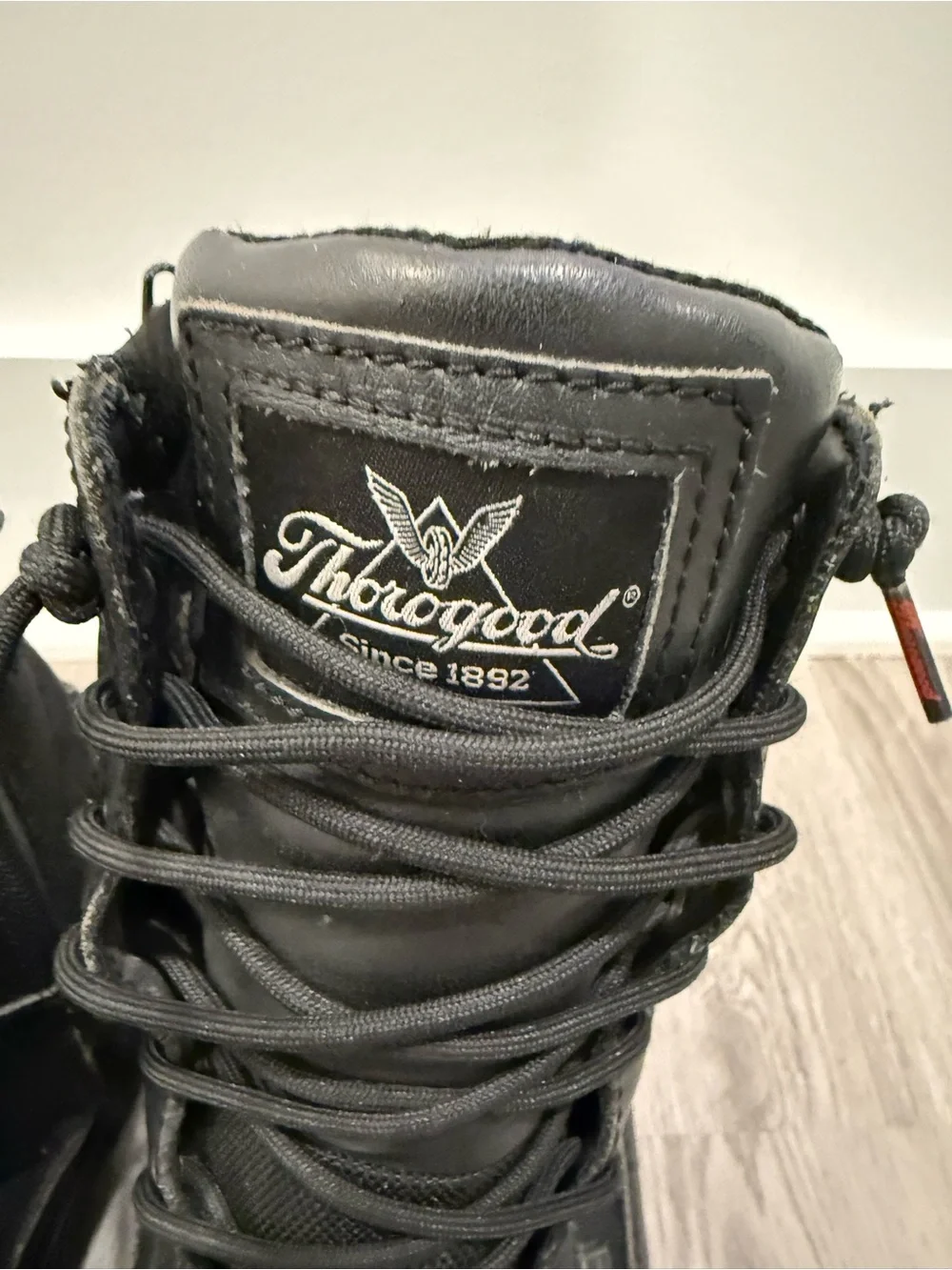 Thorogood Men's Black Tactical Lace-Up Boots